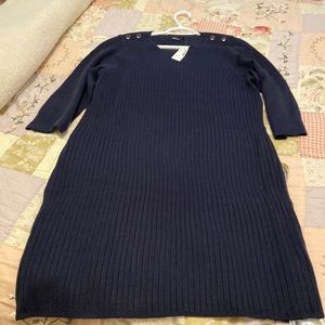 Classic Navy Sweater Dress